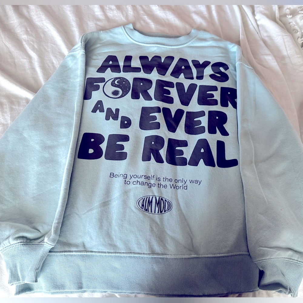 Light blue Zara sweatshirt